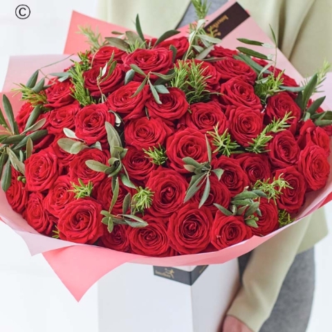 Unforgettable 50 Red Rose Bouquet